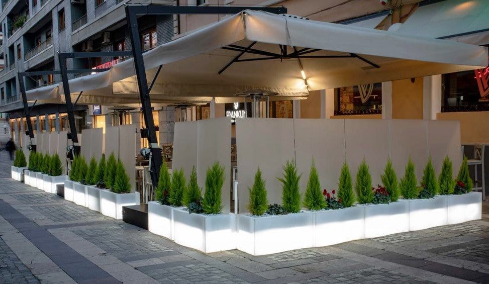 Jardinière lumineuse PRIVÉE Slide