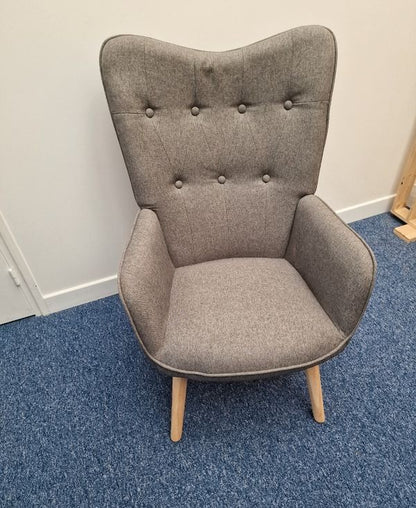 Lot de 4 Fauteuils tissu style nordique