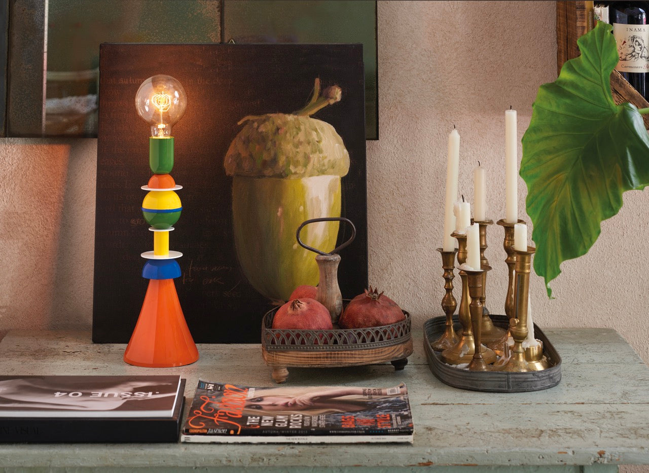 Lampe de table multicolore OTELLO