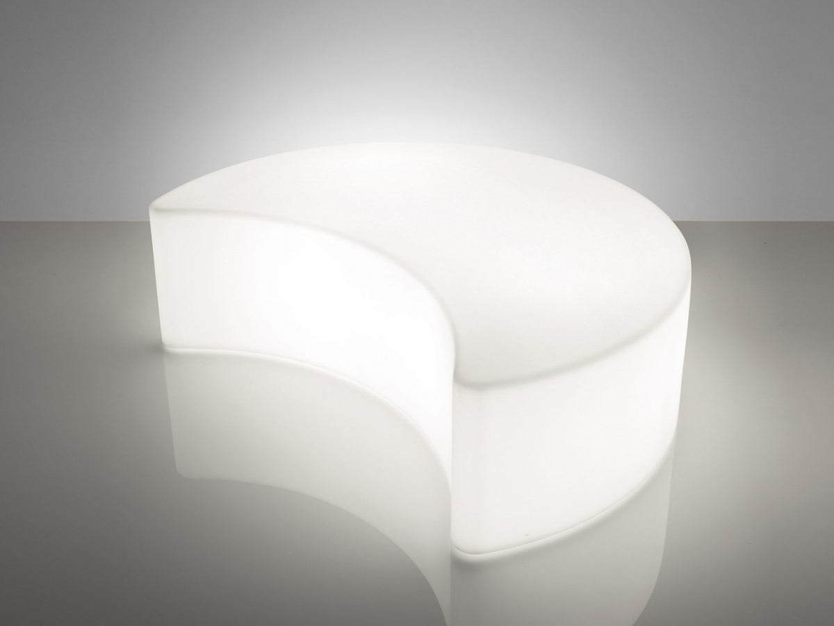 Pouf table basse lumineuse MOON Slide