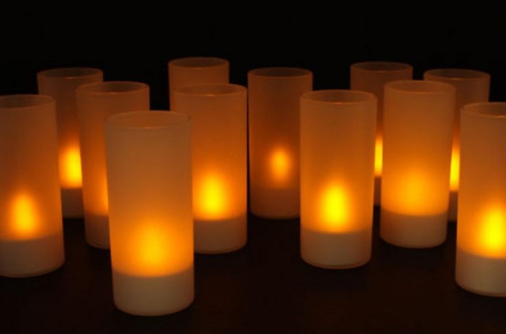 PHOTOPHORE Acrylique pour bougie led chauffe plat