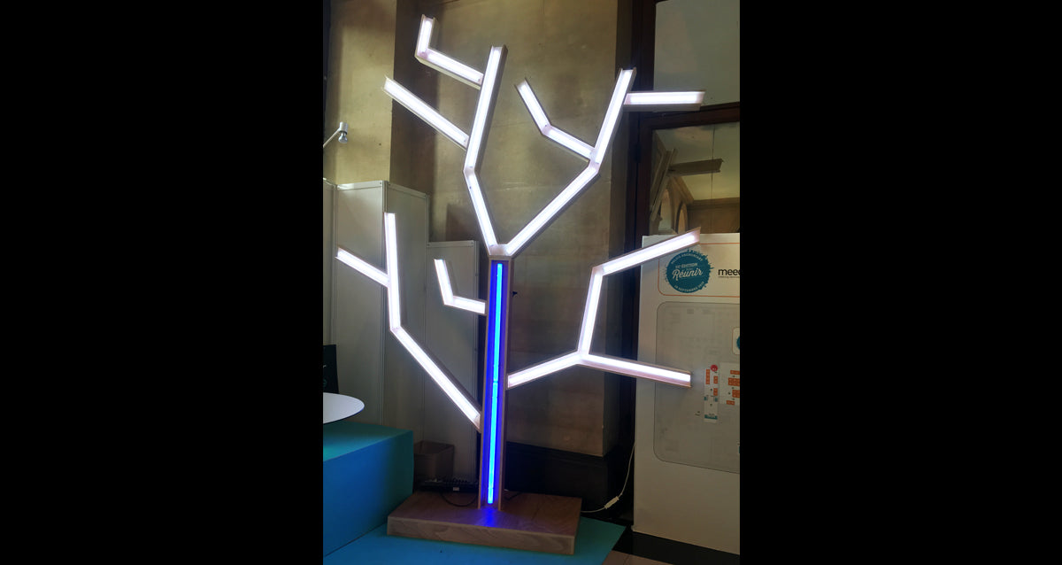 SKEUL-TREE arbre lumineux LMQSA éclairage blanc
