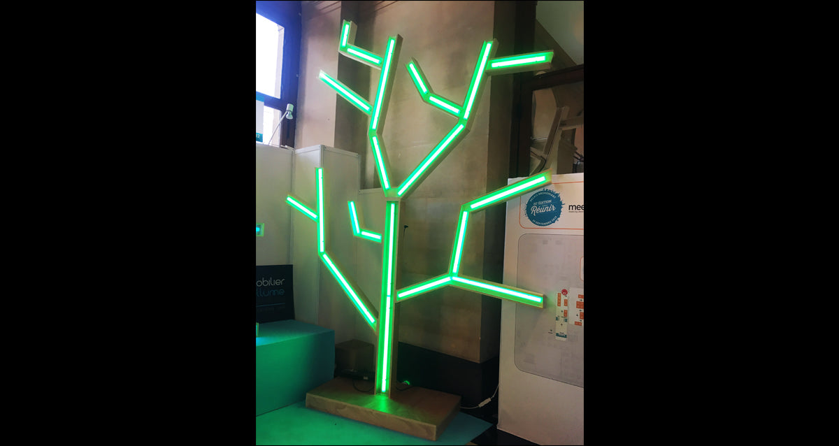 SKEUL-TREE arbre lumineux LMQSA éclairage vert