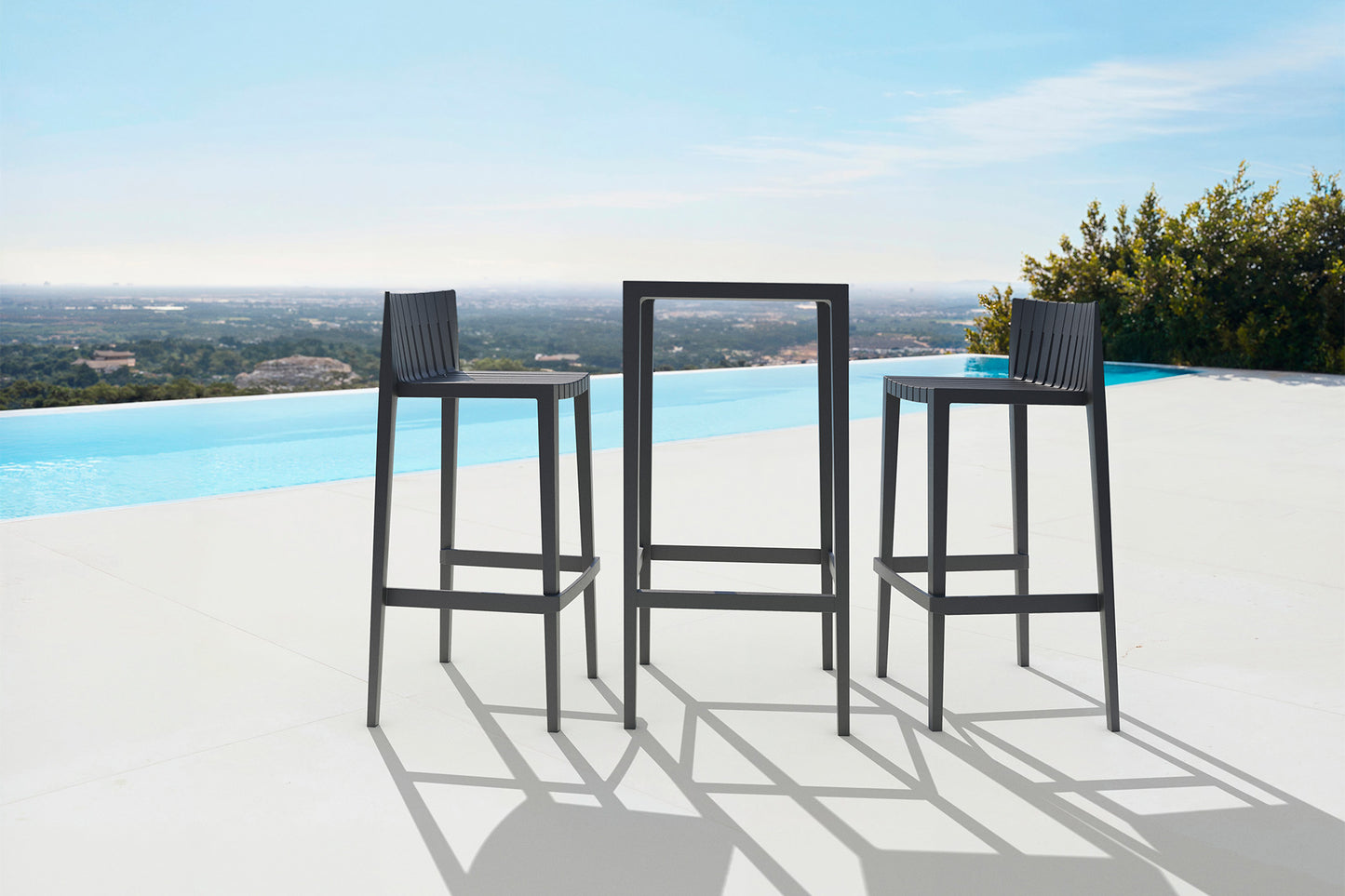 Tabouret de bar SPRITZ Vondom noir - réf. 56019