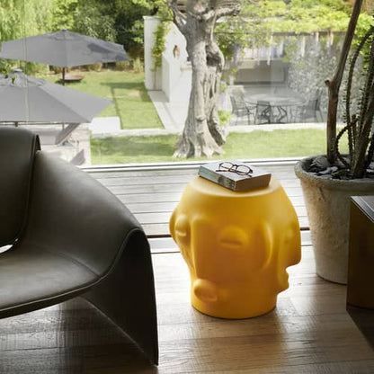 Pouf / table d’appoint THREEBÙ SLIDE - Saffron Yellow